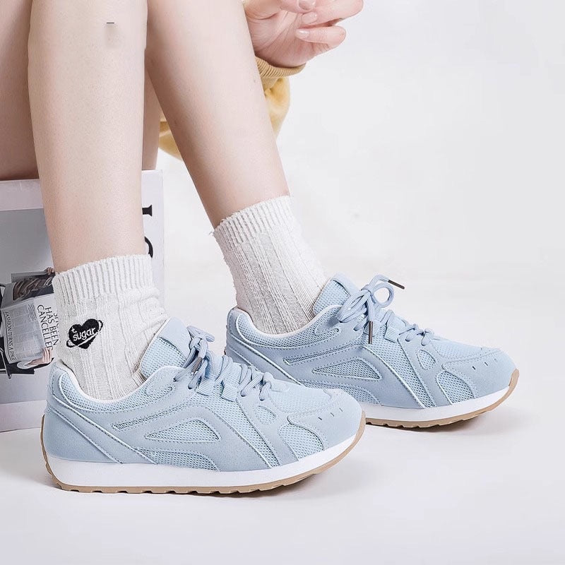 Damen Leichte Laufschuhe mit atmungsaktivem Mesh-Obermaterial und dämpfender Sohle EB