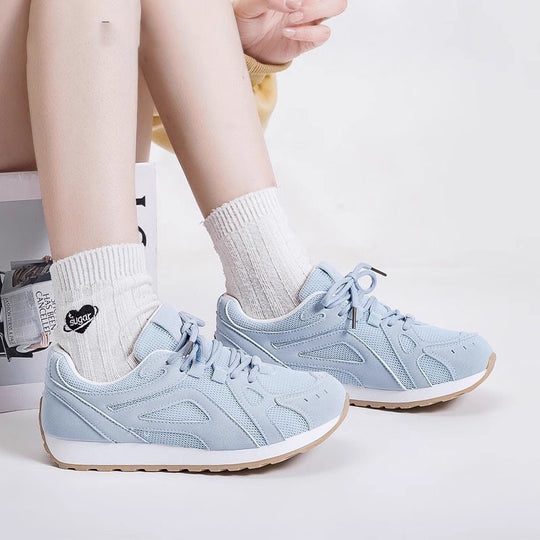 Damen Leichte Laufschuhe mit atmungsaktivem Mesh-Obermaterial und dämpfender Sohle EB