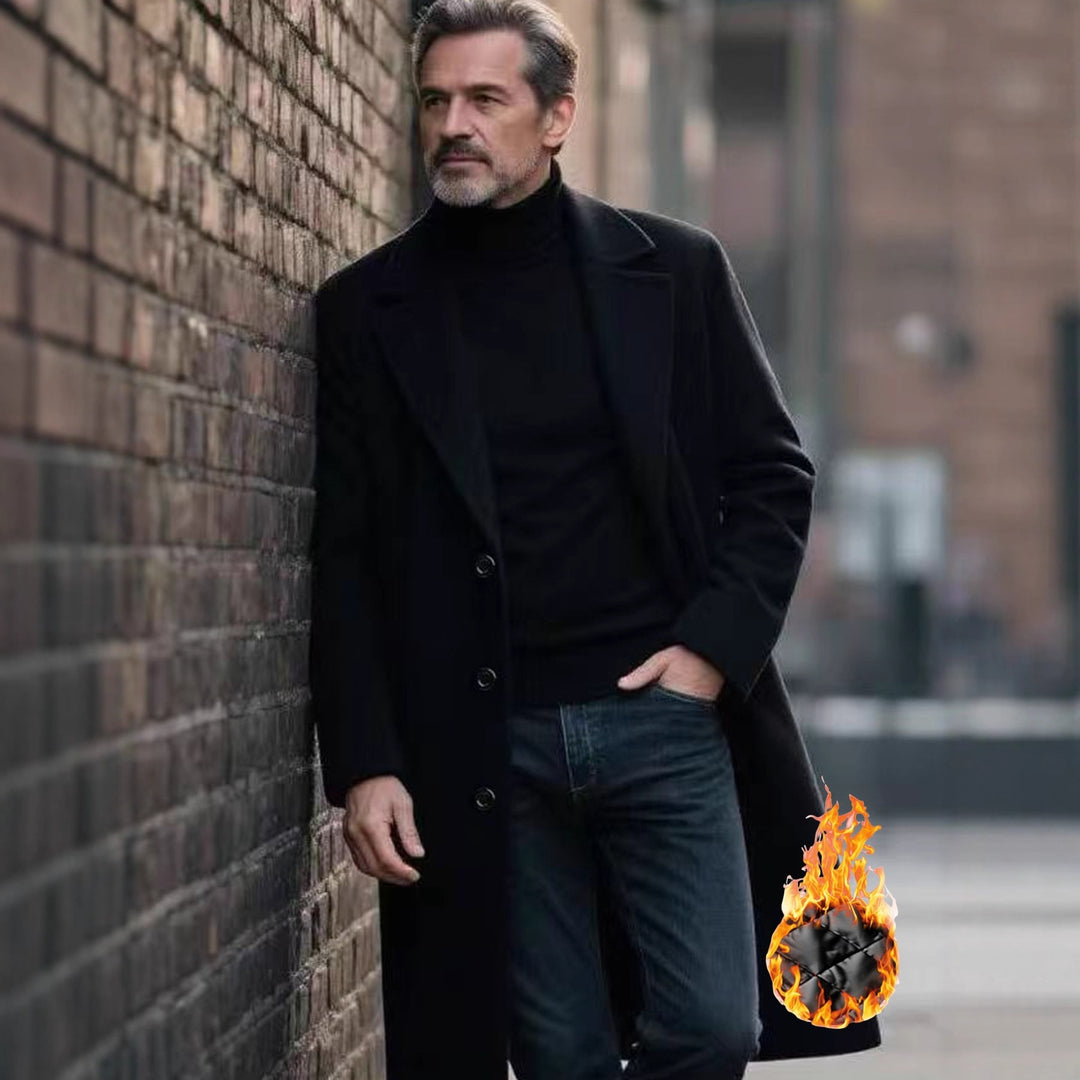 Herren eleganter Wollmantel EB