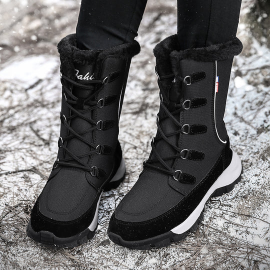 Damen isolierte Winterstiefel mit rutschfester Sohle und weichem Innenfutter EB