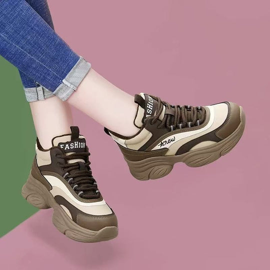 Damen Trendige High-Top Sneakers mit ergonomischer Form und gepolsterter Sohle EB