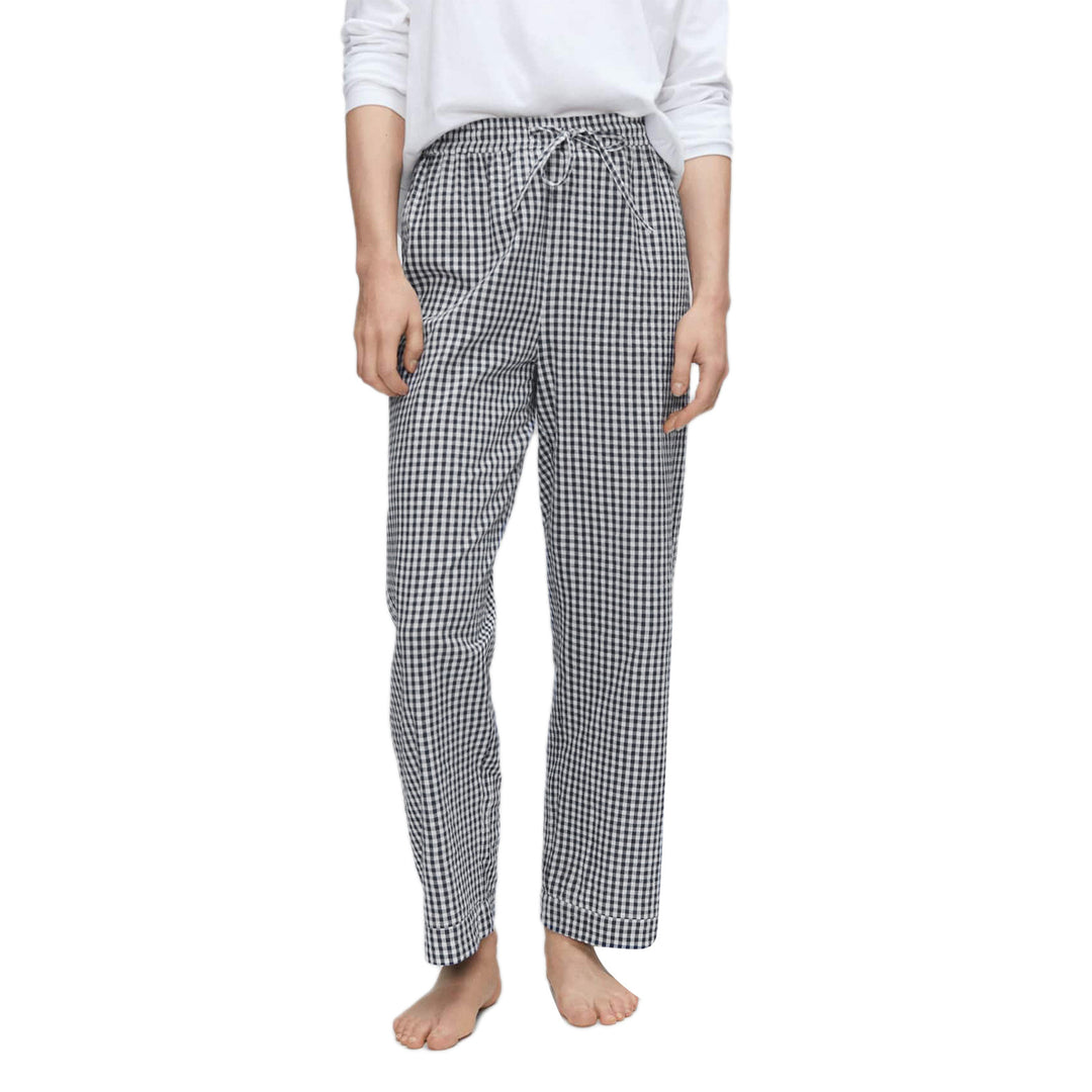 Damen Karottenhose im modernen Karo-Design EB