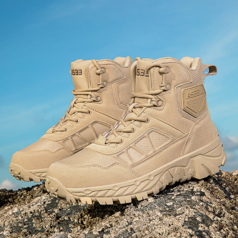 Herren Hochwertige Outdoor-Stiefel mit rutschfester Sohle und verstärktem Knöchelschutz EB