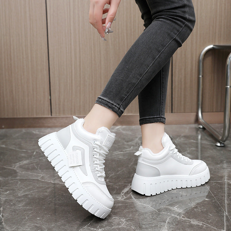 Damen modische Chunky Sneaker mit weichem Futter und robuster Sohle EB