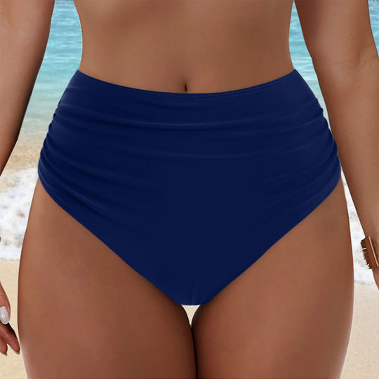 Damen Hochgeschnittenes Bikini-Höschen mit Rüschendetails EB
