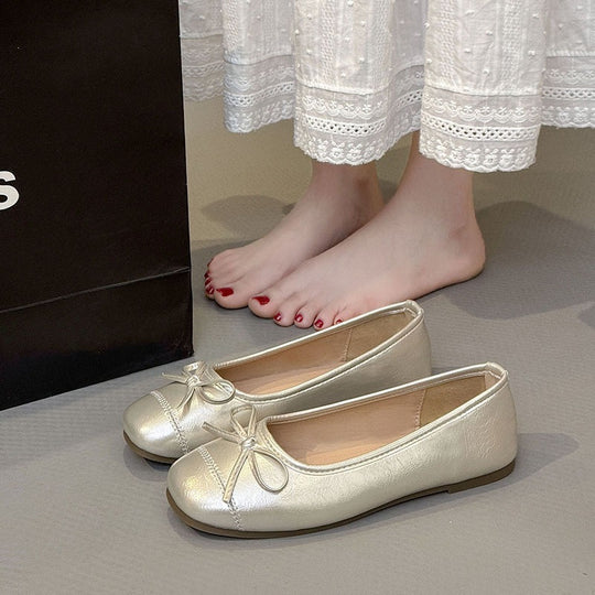 Damen Ballerinas mit zartem Schleifen-Detail und weichem Innenfutter EB