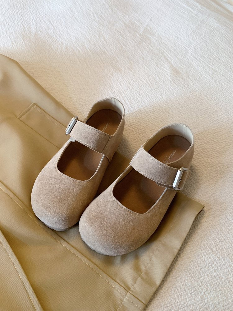 Damen Mary Jane Schuhe mit modischem Riemchen und bequemer Sohle EB