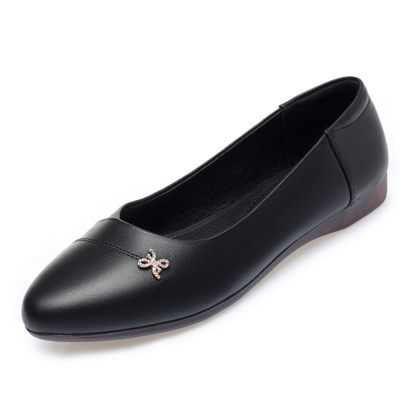 Damen Ballerinas mit zartem Schleifenakzent und bequemem Fußbett EB