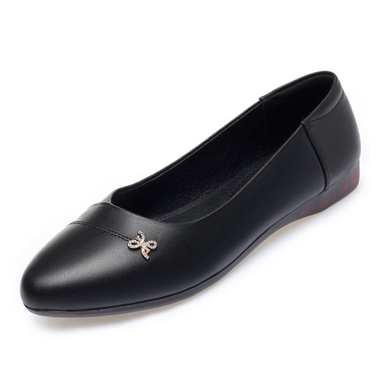 Damen Ballerinas mit zartem Schleifenakzent und bequemem Fußbett EB