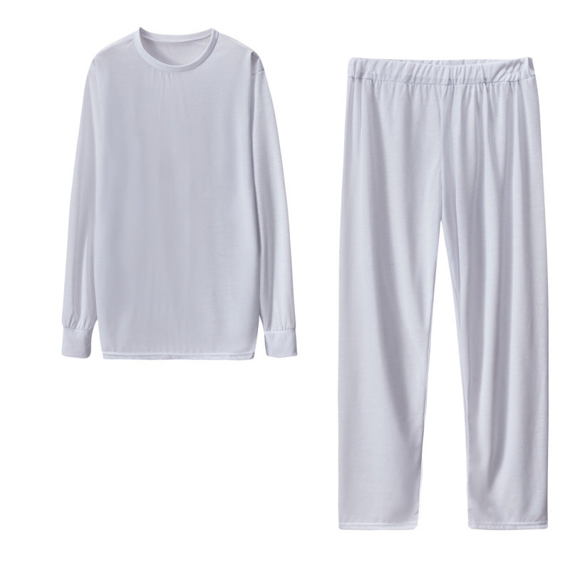 Damen Langarm Schlafanzug Set mit elastischen Hosen EB