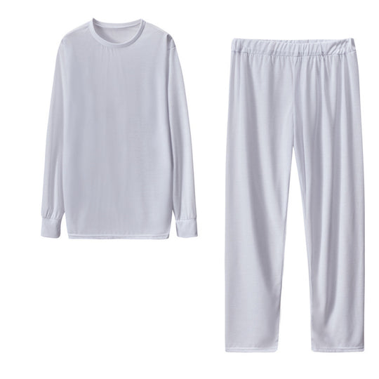 Damen Langarm Schlafanzug Set mit elastischen Hosen EB