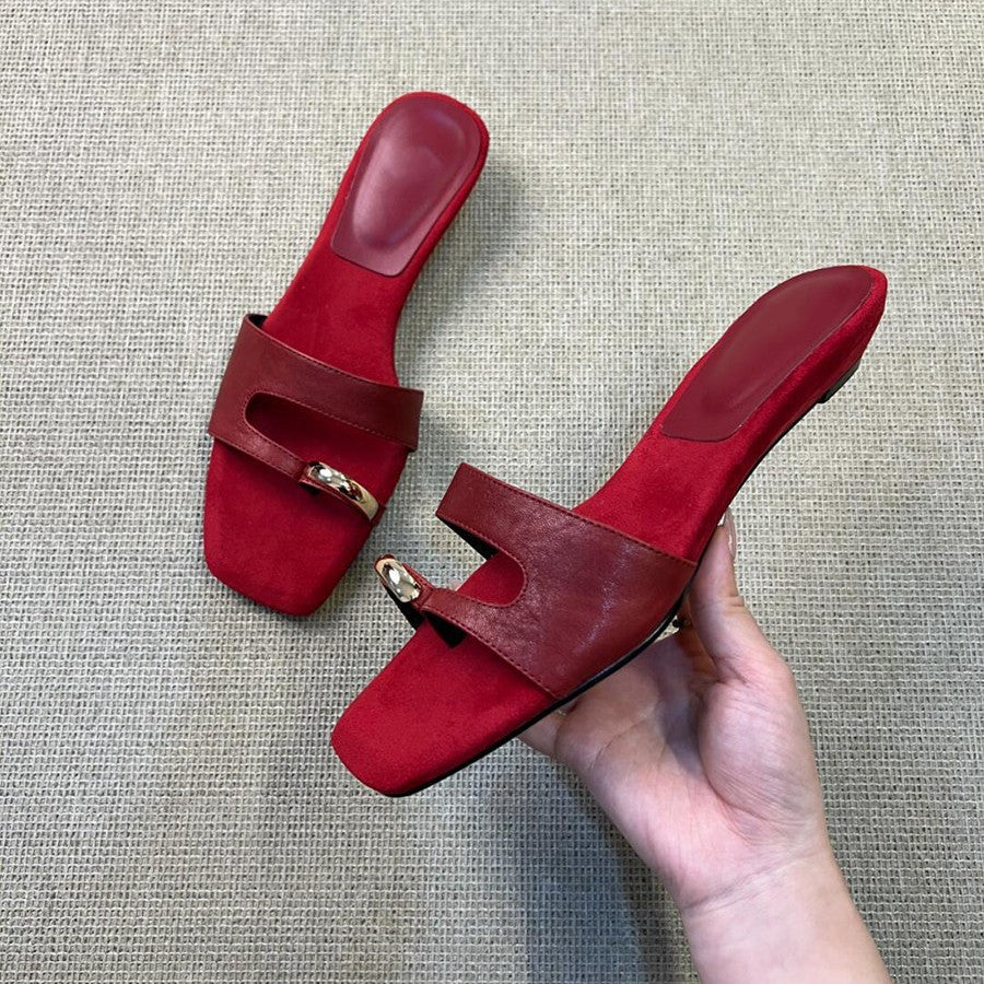 Damen Elegante und komfortable Clogs mit modischem Riemchen EB