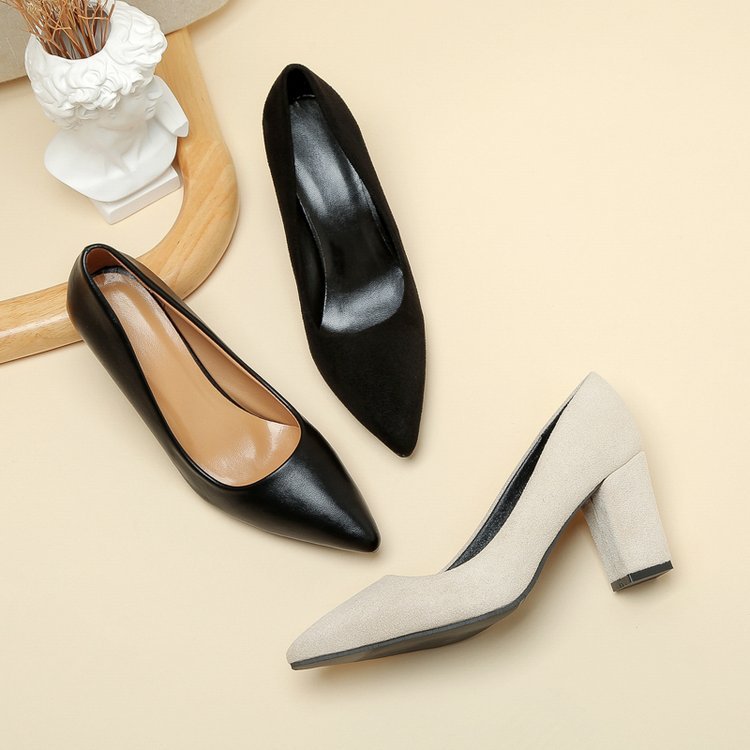 Damen elegante Pumps mit blockfester Sohle EB
