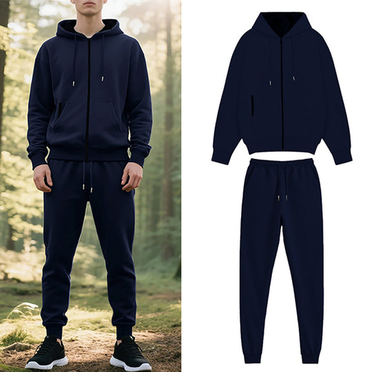 Herren Sportanzug mit stylischem Kapuzenpullover und bequemen Jogginghosen EB