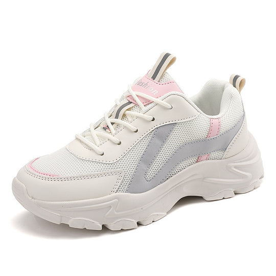 Damen Sportliche Sneakers mit atmungsaktivem Mesh-Obermaterial und rutschfester Sohle EB