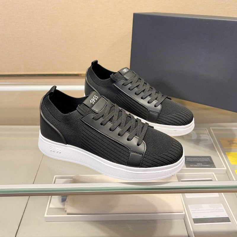 Damen Sportliche Sneakers mit atmungsaktiver Strickoberfläche und flexiblem Sohlenprofil EB