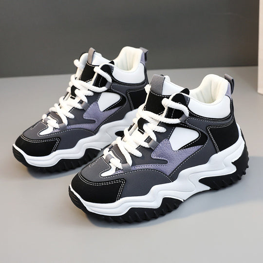 Damen sportliche High-Top Sneakers mit dämpfendem Sohlenprofil EB
