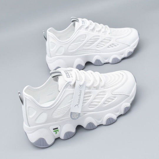 Damen Sportliche Multifunktions-Sneaker mit atmungsaktiven Netzeinsätzen und rutschfester Sohle EB