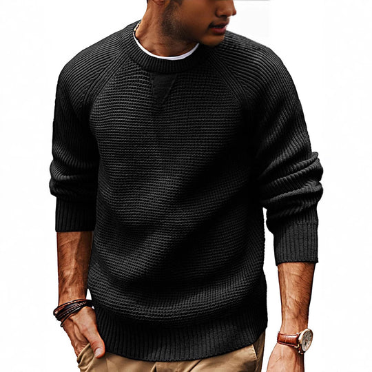 Herren strukturiertes Pullover mit lässigem Schnitt EB