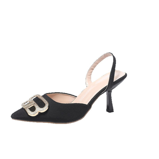 Damen Slingback Pumps mit elegantem Schmuckdetail EB