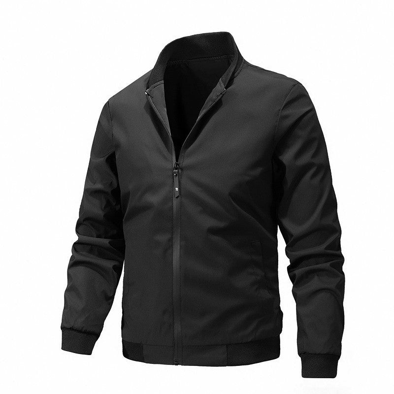 Herren stylische Übergangsjacke mit elastischen Ärmelbündchen und atmungsaktiven Materialien EB