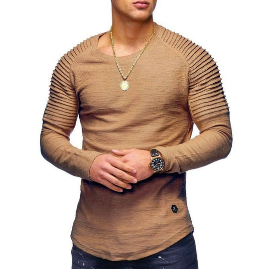 Herren Langarmshirt mit strukturiertem Design EB