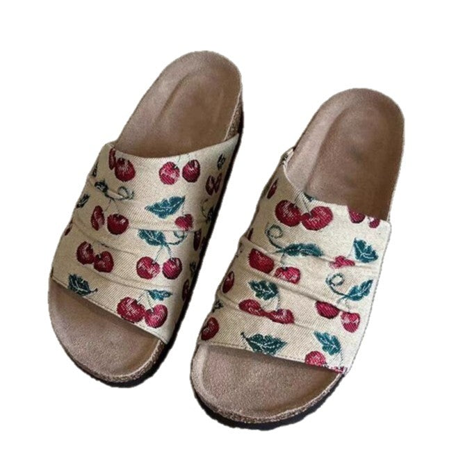Damen modische Clogs mit floralem Design und rutschfester Sohle EB