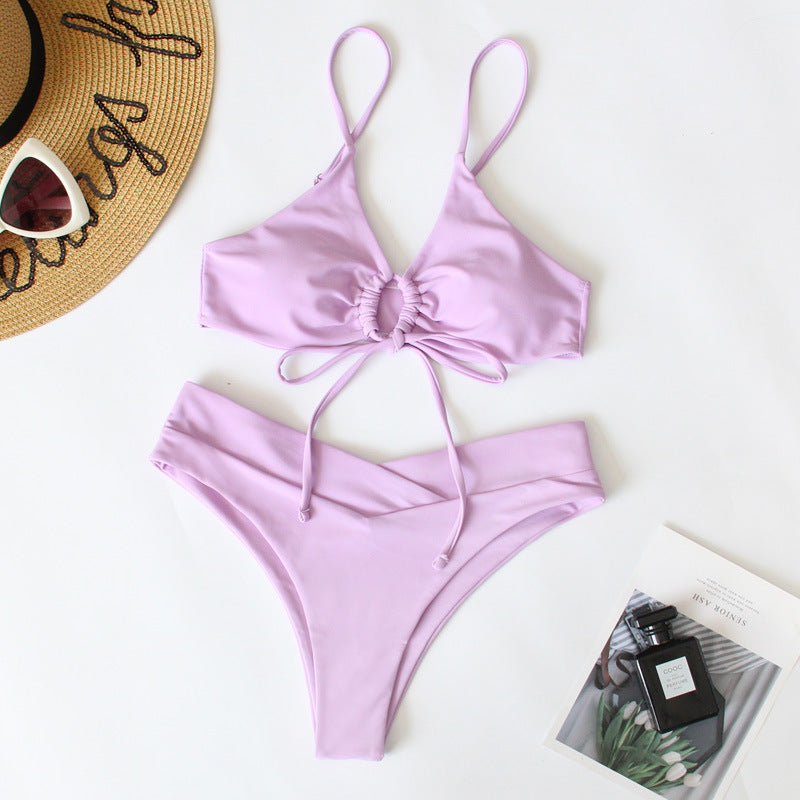 Damen Sportives Bikini-Set mit verstellbaren Trägern EB