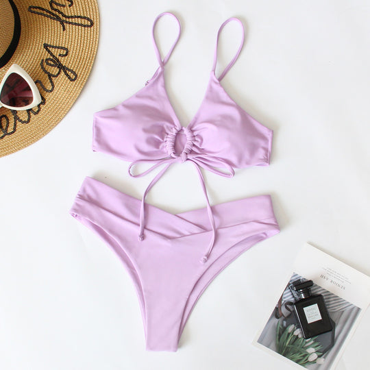 Damen Sportives Bikini-Set mit verstellbaren Trägern EB