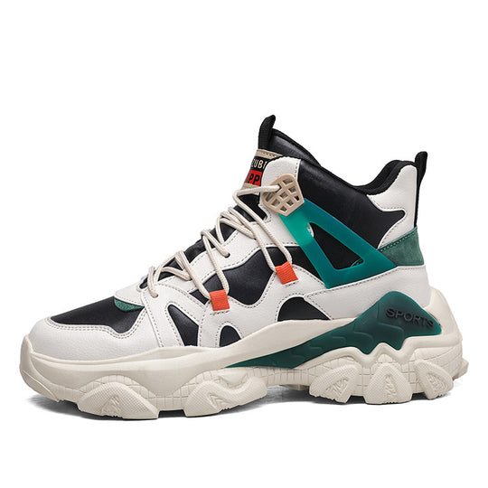 Damen Modische Sport Sneaker mit hohem Schaft und rutschfester Sohle EB