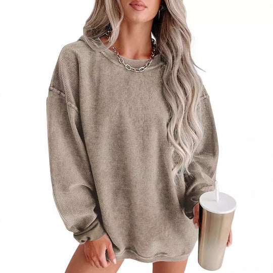 Damen lässiger Strickpullover im Oversized-Schnitt EB