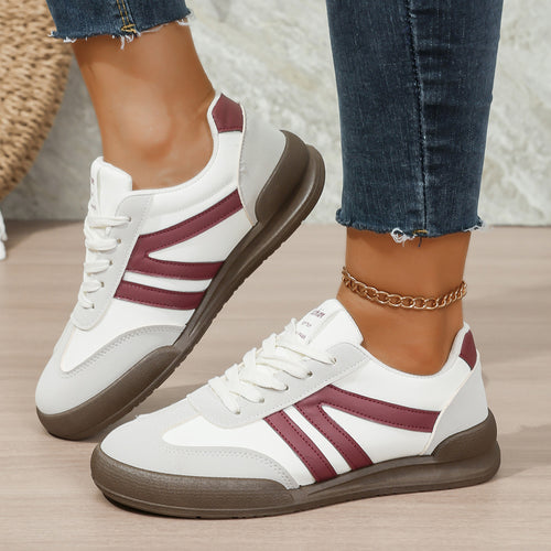 Damen Freizeit-Sneaker mit atmungsaktiver Obermaterialkombination und rutschfester Sohle EB