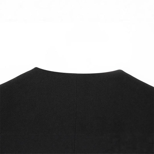 Damen Wickelblazer mit eleganter Satin-Schleife und modernen Taschen EB