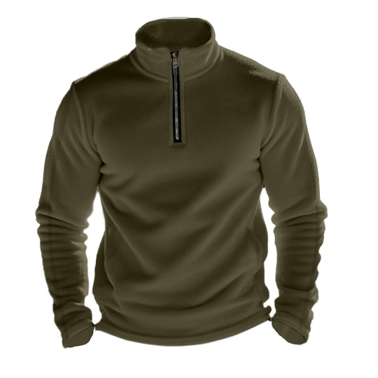 Herren Fleece-Pullover mit halbem Reißverschluss und atmungsaktiven Eigenschaften EB