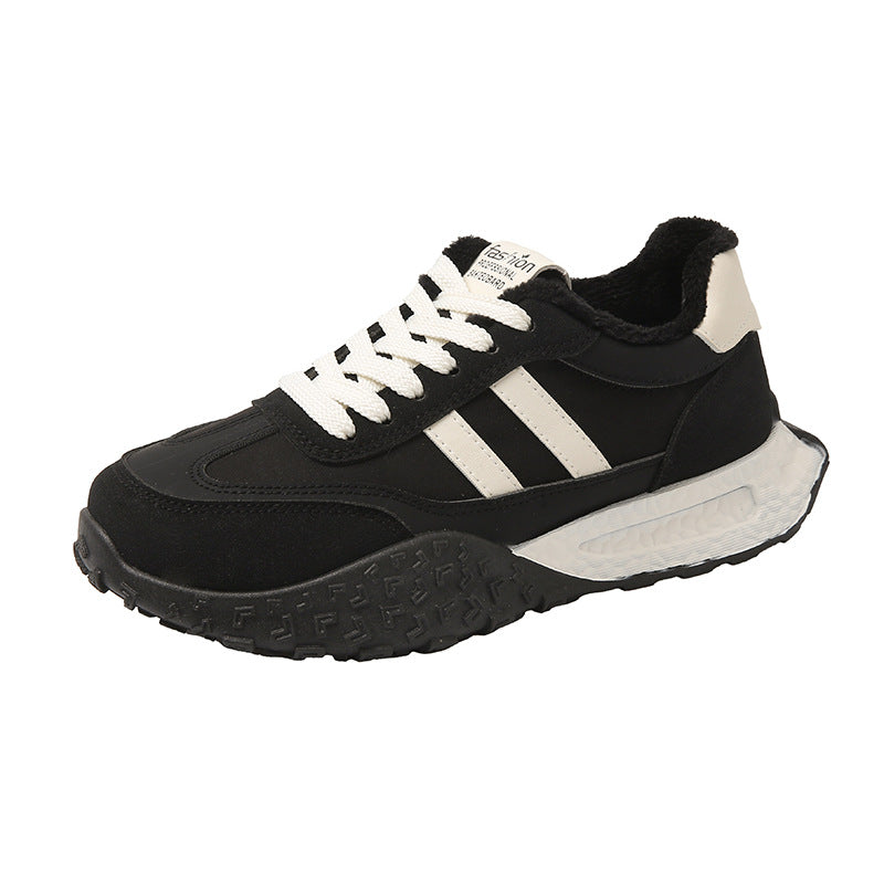 Damen Sportliche Sneakers mit futuristischem Design und kuscheligem Innenfutter EB