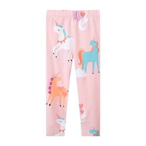 Mädchen Leggings mit bunten Einhorn-Designs EB