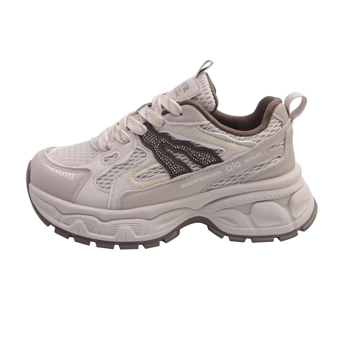 Damen Sportliche Chunky Sneakers mit atmungsaktiver Mesh-Oberfläche und komfortabler Dämpfung EB