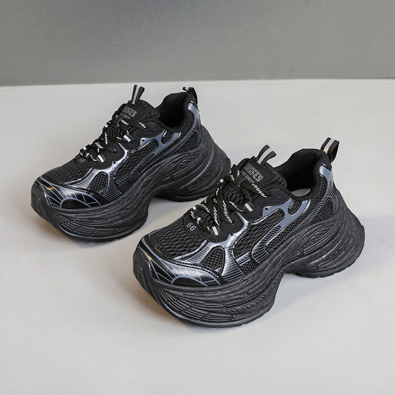 Damen Chunky Sneakers mit dämpfender Laufsohle und modischem Design EB
