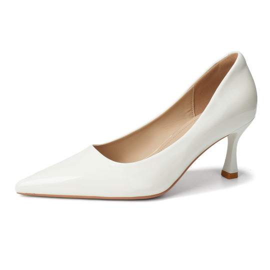 Damen Elegante Lack-Pumps mit komfortablem Blockabsatz EB