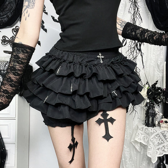 Damen figurbetonte Bluse mit Rüschendetails und Schnürung EB