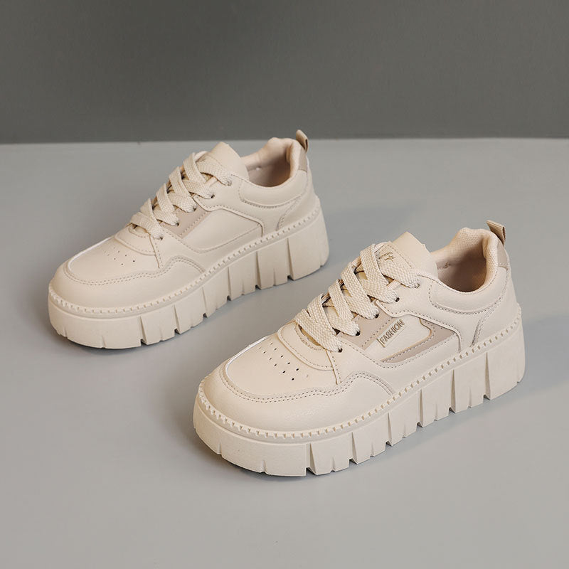 Damen Chunky Sneakers mit futuristischem Design und hohem Plateau EB