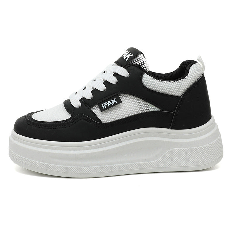 Damen Modische Sneaker mit erhöhtem Plateau und atmungsaktivem Mesh-EB