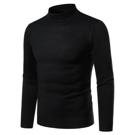 Herren warme Rollkragenpullover aus feinem Strickmaterial EB