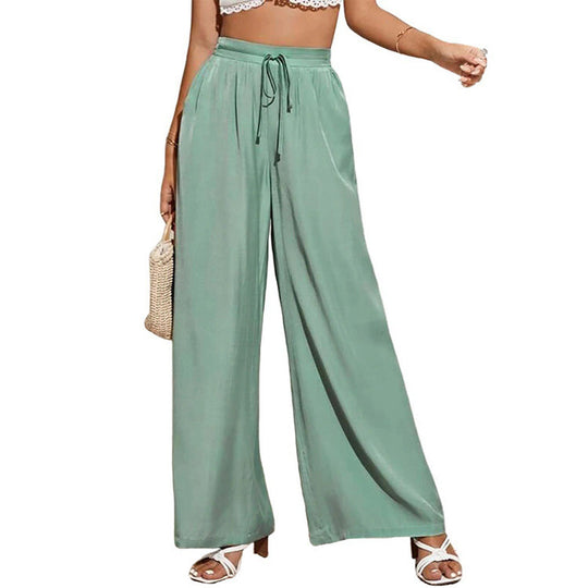 Damen weite Sommerhose mit hohem Bund EB