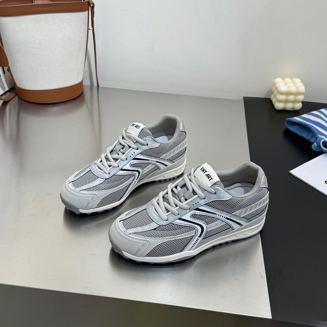 Damen sportliche Mesh-Sneaker mit dämpfender Sohle und atmungsaktivem Design EB
