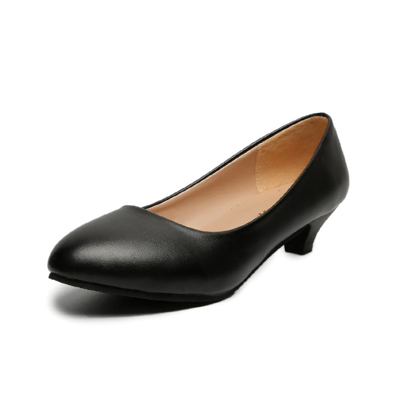 Damen elegante Pumps mit klassischem Design und komfortablem Blockabsatz EB