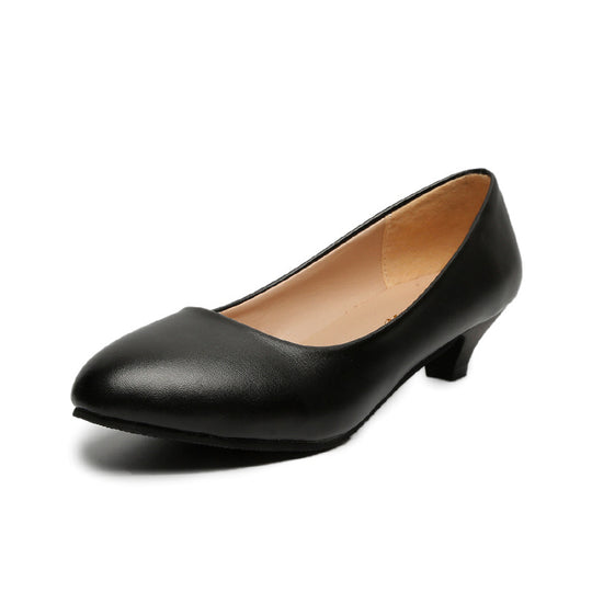 Damen elegante Pumps mit klassischem Design und komfortablem Blockabsatz EB