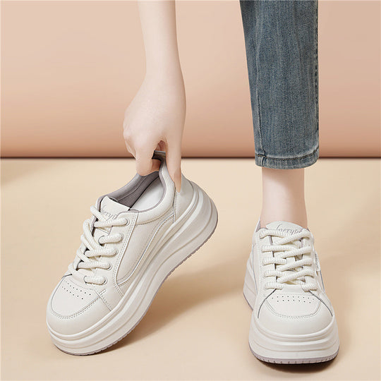 Damen trendige Plateau Sneaker mit extra dämpfender Sohle EB