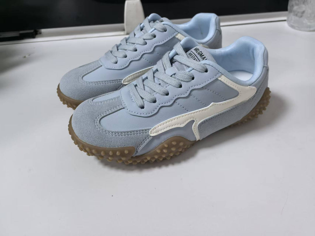 Damen Sportliche Sneakers mit atmungsaktiver Oberflächenstruktur und rutschfester Sohle EB