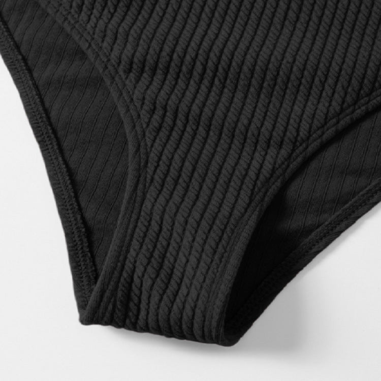 Damen Hochtailliertes Bikiniset mit sportlichem Design EB